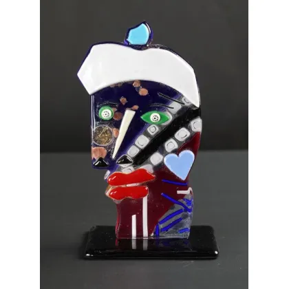 Zdjęcie Nietuzinkowa rzeźba Picasso Pop Art Abstrakcyjne szkło Murano