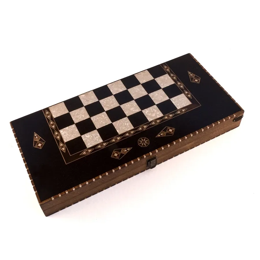obrazek 3 Gra backgammon wykonana z drewna - Helena Woodart