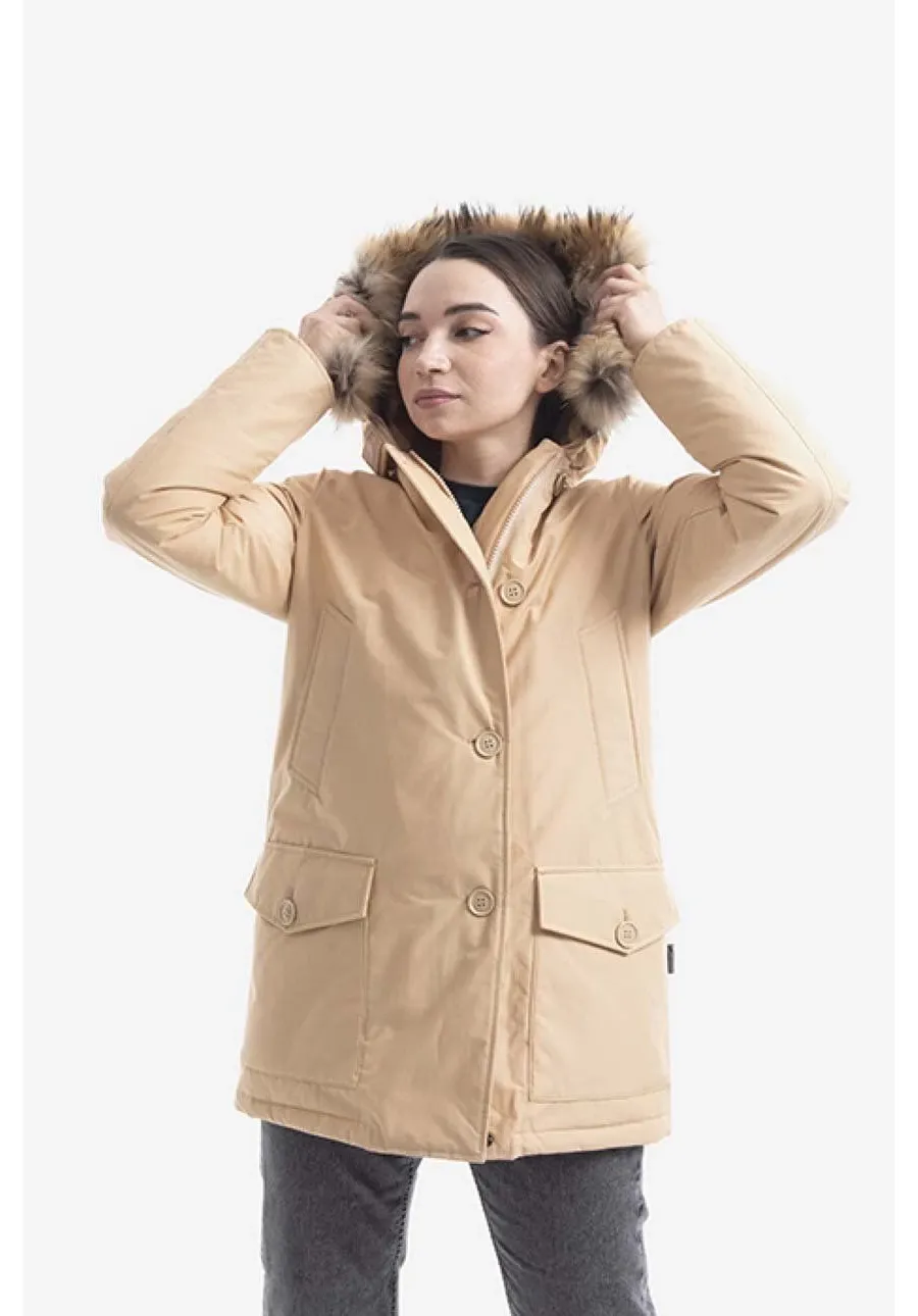 obrazek 1 Woolrich kurtka puchowa Arctic damska kolor beżowy zimowa CFWWOU0540FRUT0001-OIL