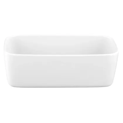 Zdjęcie Prostokątna biała porcelanowa miska 23x11x8 cm - Seltmann Weiden