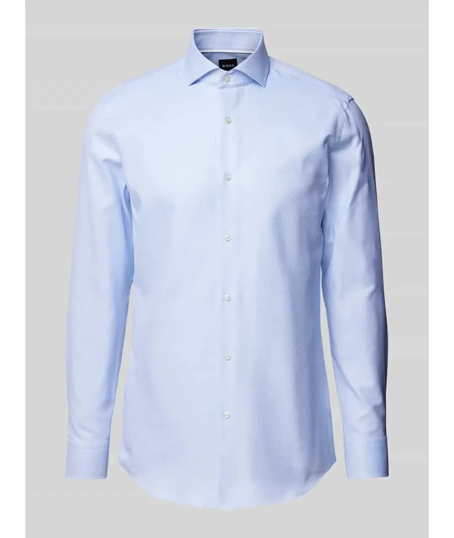 obrazek 1 Koszula biznesowa o kroju slim fit z kołnierzykiem typu cutaway model ‘Hank’