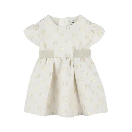 Zdjęcie Karl Lagerfeld Kids Sukienka codzienna Z30515 S Écru Regular Fit