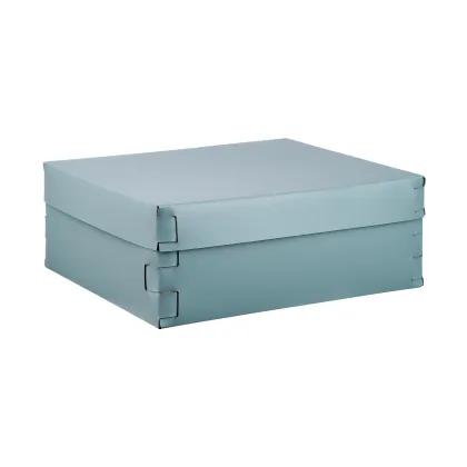 Zdjęcie Ekskluzywne jasnobłękitne pudełko Snob 36x30xH13,5 cm