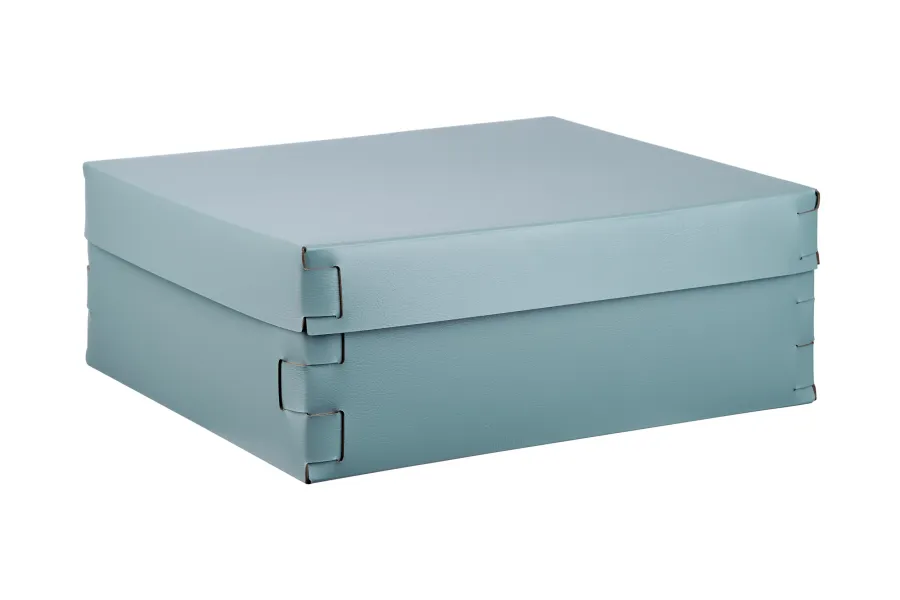 obrazek 1 Ekskluzywne jasnobłękitne pudełko Snob 36x30xH13,5 cm