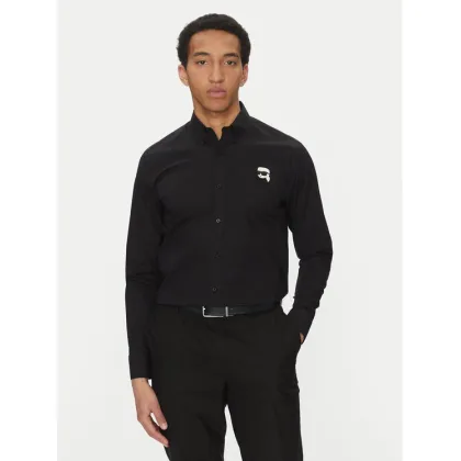 Zdjęcie KARL LAGERFELD Koszula 605911 552671 Czarny Slim Fit