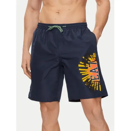 Zdjęcie EA7 Emporio Armani Szorty kąpielowe 902047 4R751 06935 Granatowy Regular Fit
