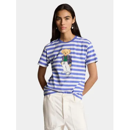 Zdjęcie Polo Ralph Lauren T-Shirt Str Riv Br T 211924300001 Niebieski Regular Fit
