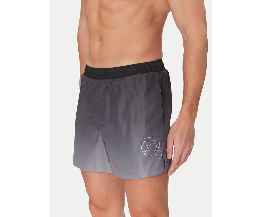 obrazek 1 KARL LAGERFELD Szorty kąpielowe A1M46057 Czarny Regular Fit