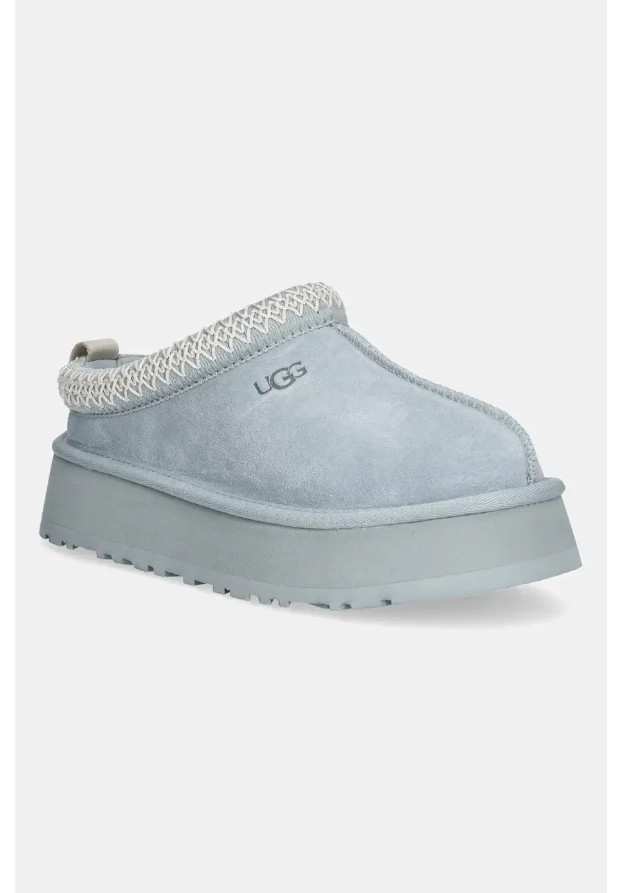 obrazek 1 UGG kapcie zamszowe Tazz kolor turkusowy 1122553-SFOA