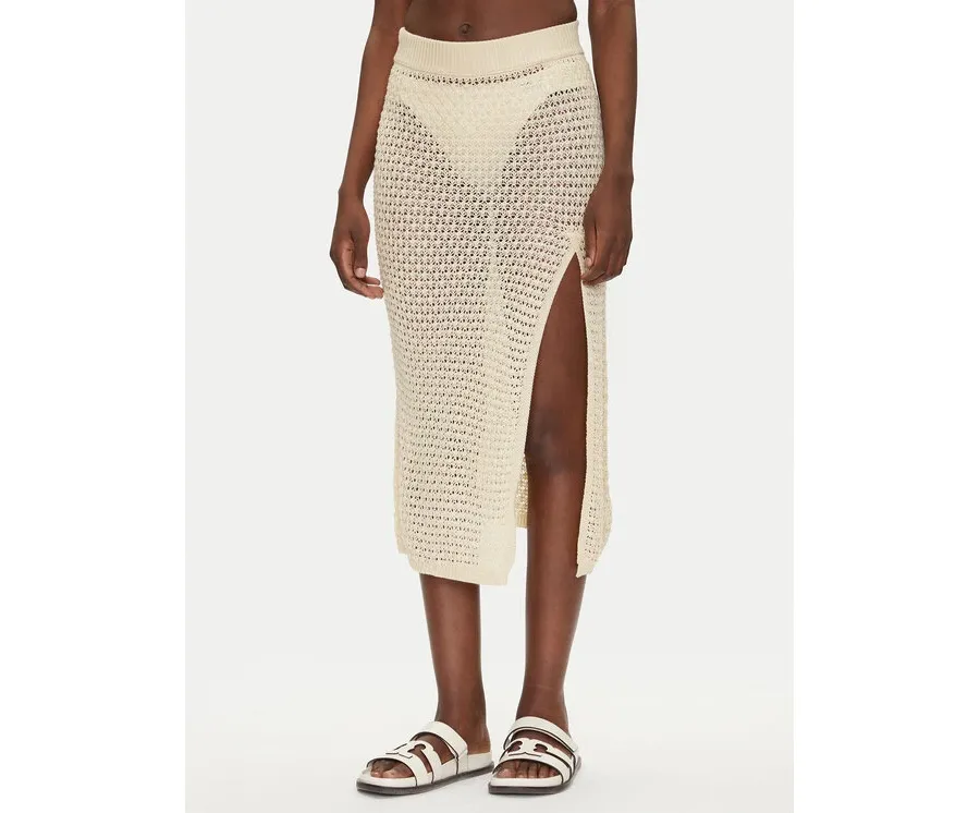 obrazek 1 Guess Spódnica midi E5GD09 Z3N30 Écru Regular Fit