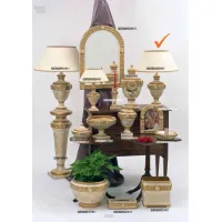 Zdjęcie Dekoracyjne włoskie oświetlenie - ceramiczna lampa do salonu