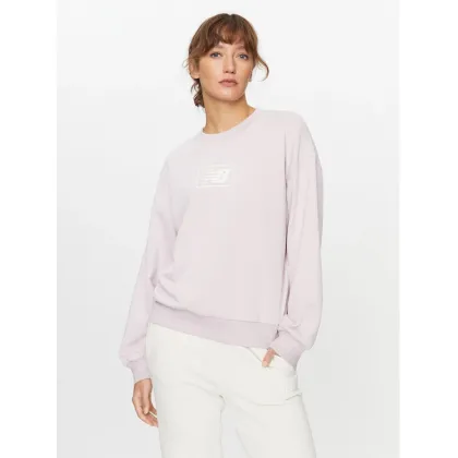Zdjęcie New Balance Bluza Essentials French Terry Crew WT33514 Fioletowy Regular Fit