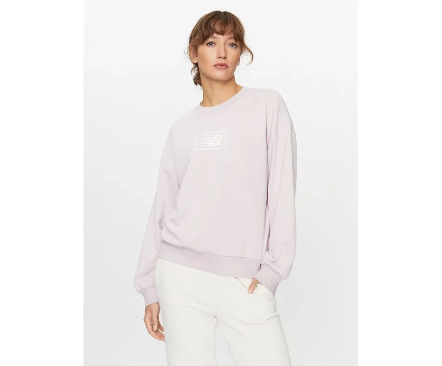 obrazek 1 New Balance Bluza Essentials French Terry Crew WT33514 Fioletowy Regular Fit