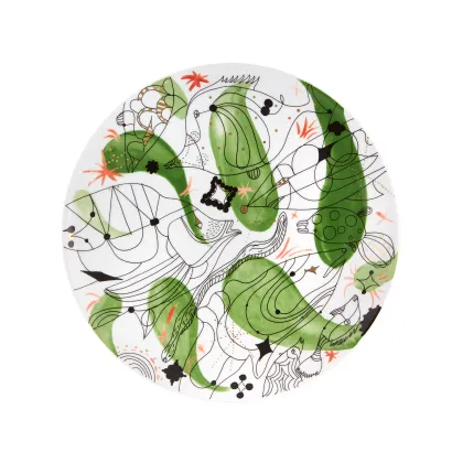 Zdjęcie Porcelanowy talerz-półmisek Folkifunki z niepowtarzalnym motywem - Vista Alegre