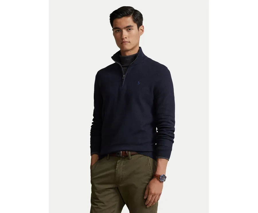 obrazek 1 Polo Ralph Lauren Sweter 710932304001 Granatowy Regular Fit