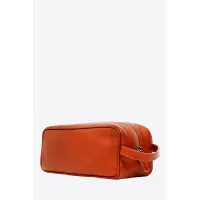 Zdjęcie Brązowa klasyczna kosmetyczka ze skóry - Terrida