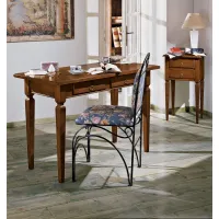 Picture A tasteful desk with 2 drawers made of solid wood in a classic style - Zanini