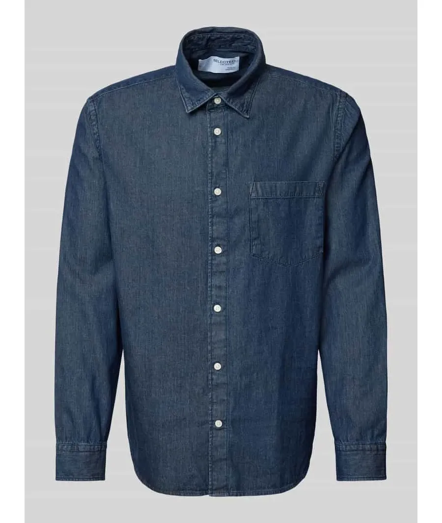 obrazek 1 Koszula casualowa o kroju regular fit z kieszenią na piersi