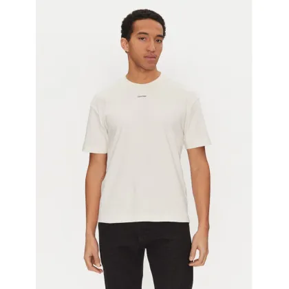 Zdjęcie Calvin Klein T-Shirt Nano Logo K10K112487 Biały Regular Fit