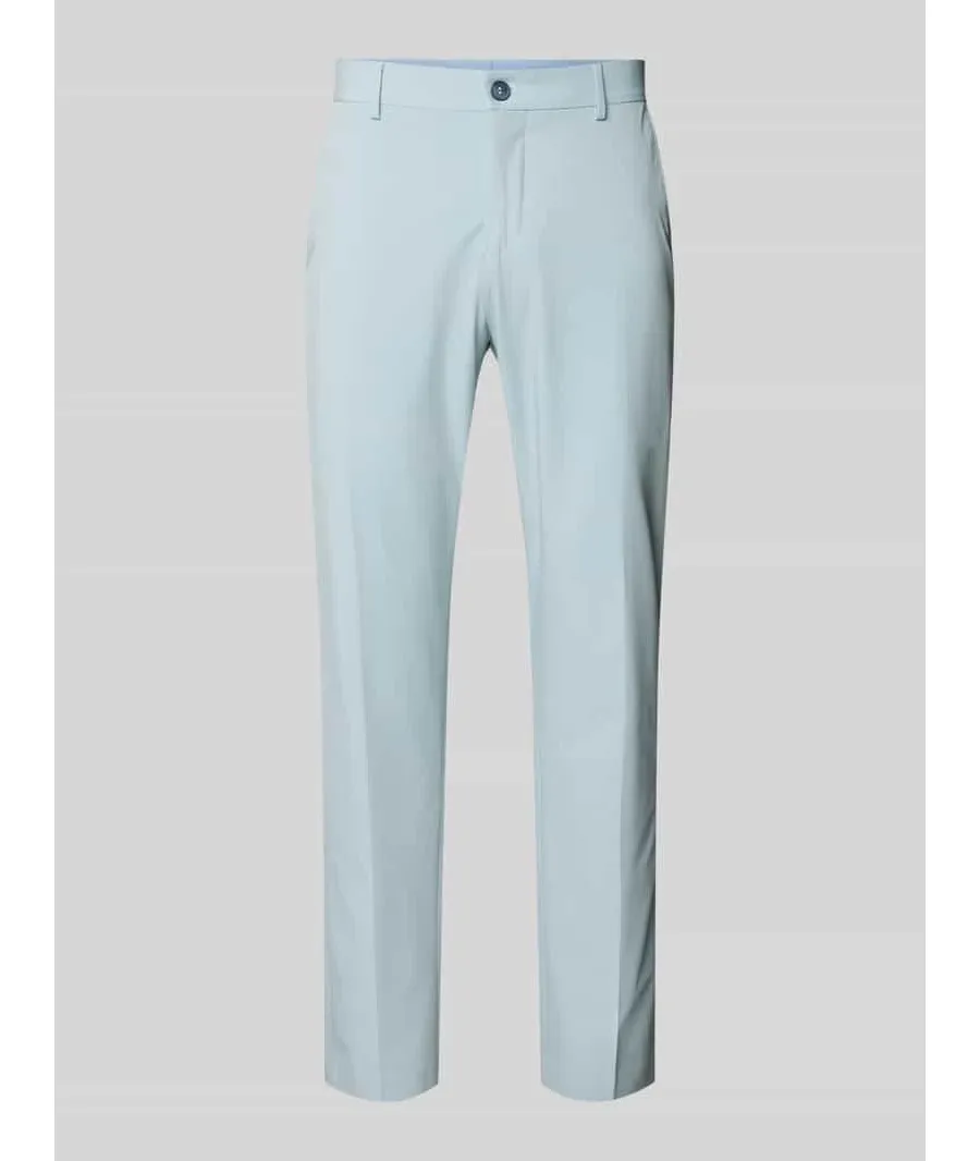 obrazek 1 Spodnie do garnituru o kroju slim fit z kieszeniami z tyłu model ‘LIAM’