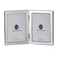 Picture Beautiful double silver photo frame 10×15 cm - Zaramella Argenti