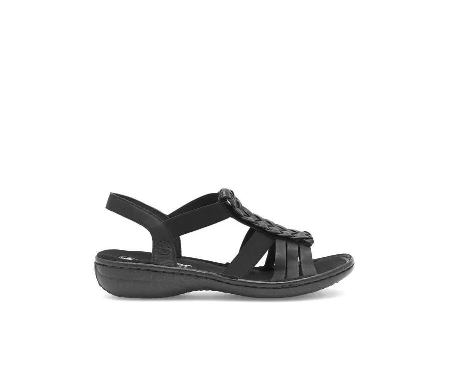 obrazek 1 Rieker Sandały 60809-00 Czarny