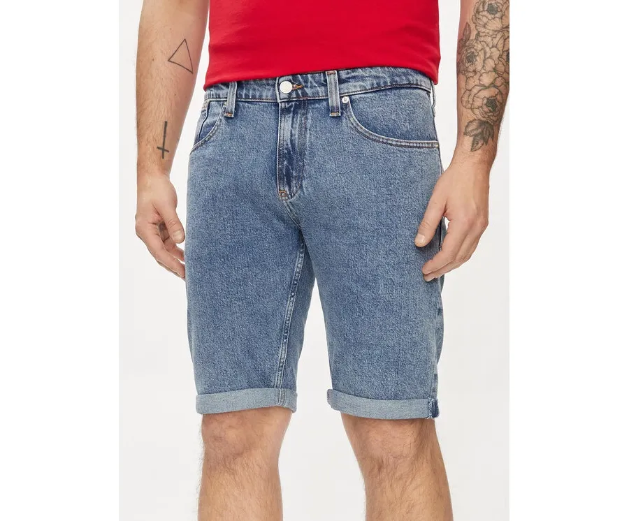 obrazek 1 Tommy Jeans Szorty jeansowe Ronnie DM0DM19155 Niebieski Slim Fit