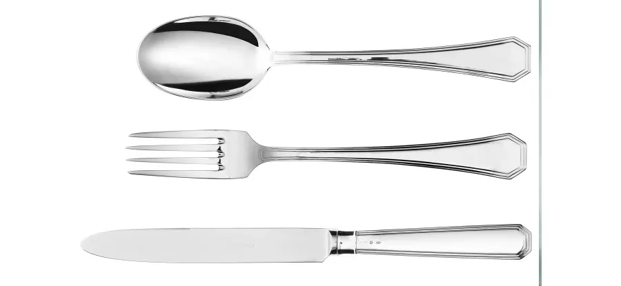 picture 3 Set of silver-plated Ottagonale cutlery for 12 people