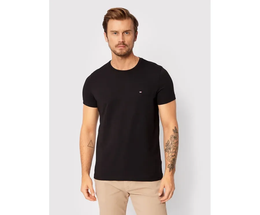 obrazek 1 Tommy Hilfiger T-Shirt Core Stretch MW0MW27539 Czarny Slim Fit