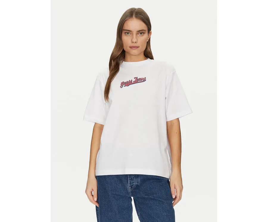 obrazek 1 Guess Jeans T-Shirt W5GI29 K8HM0 Biały Regular Fit