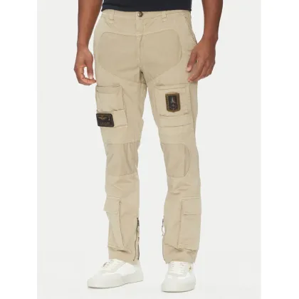 Zdjęcie Aeronautica Militare Spodnie materiałowe 251PA1387CT1493 Beżowy Regular Fit