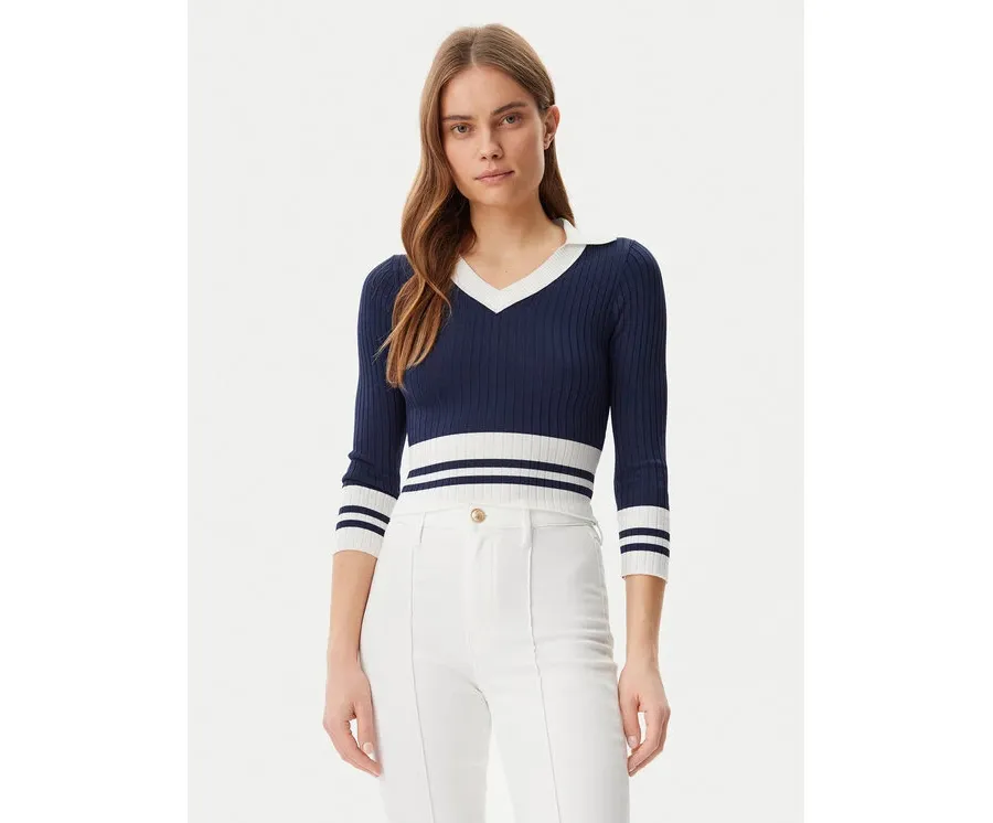 obrazek 1 Guess Sweter W5GR46 Z3L10 Granatowy Regular Fit