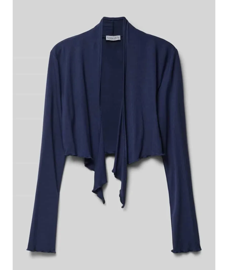 obrazek 1 Kardigan z mieszanki wiskozy z falistym wykończeniem