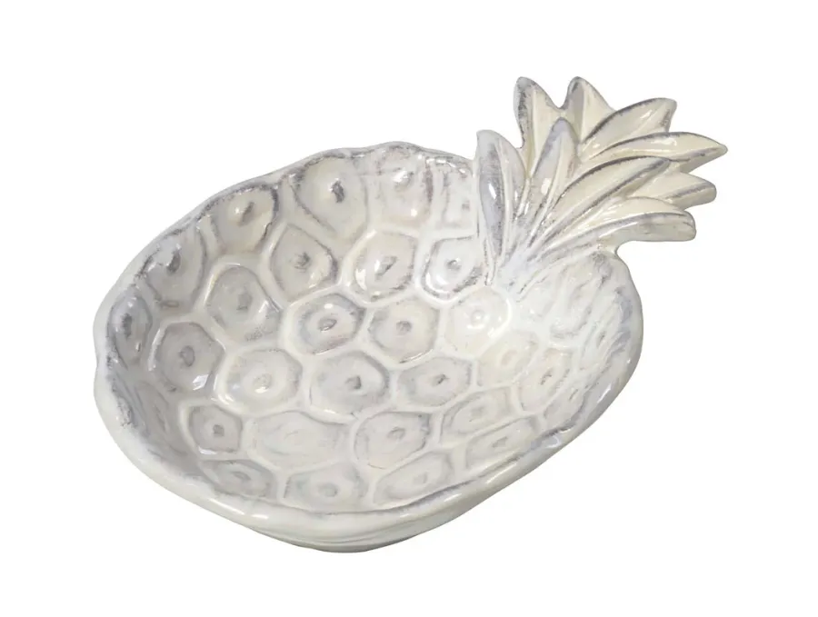 obrazek 1 Włoska mała biała miska w kształcie ananasa 21 cm - Virginia Casa