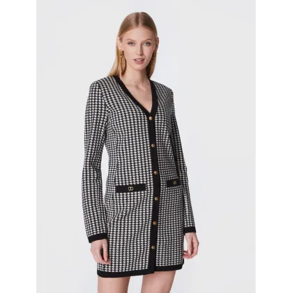 Zdjęcie TWINSET Sukienka dzianinowa 222TT3303 Czarny Regular Fit