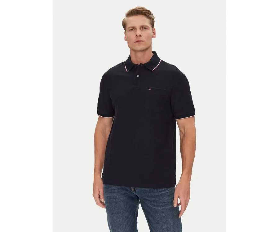 obrazek 1 Tommy Hilfiger Polo MW0MW38457 Granatowy Classic Fit