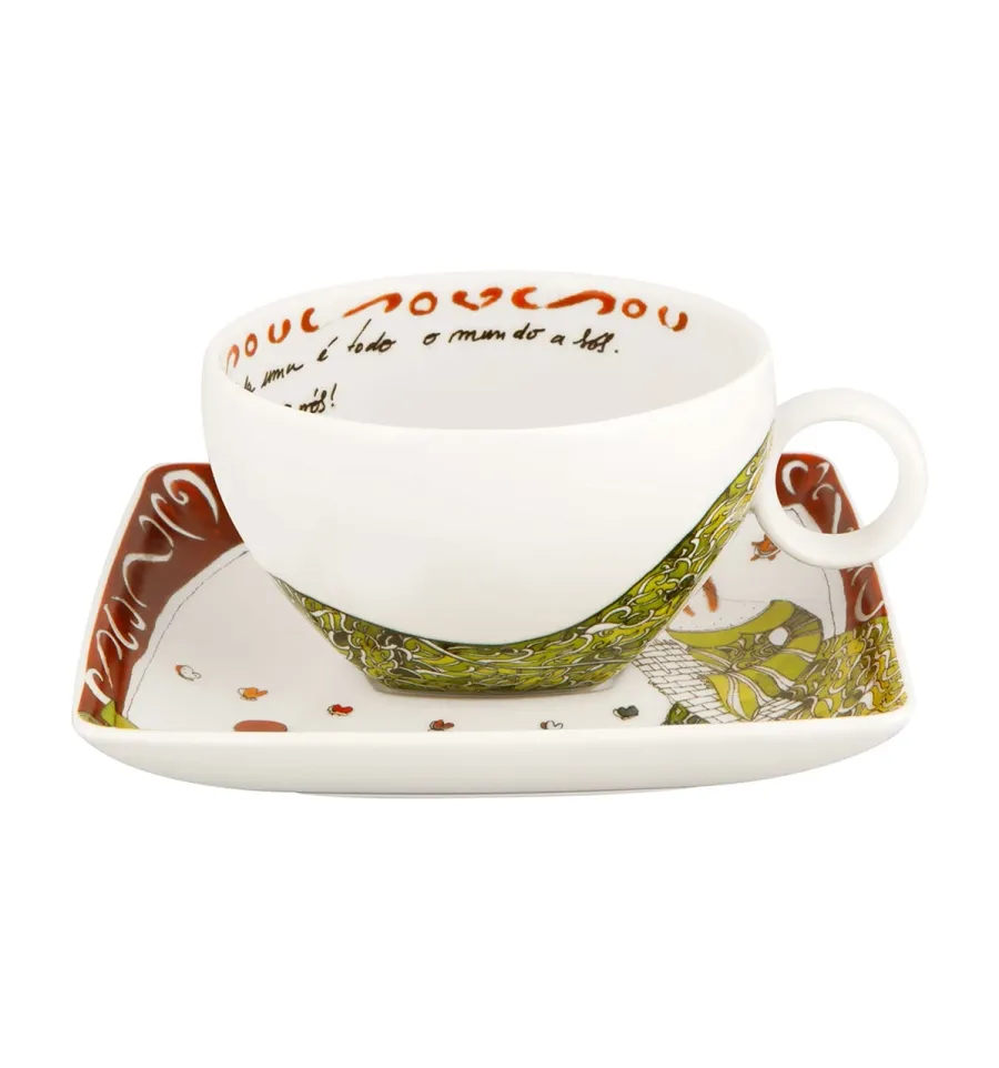 obrazek 1 Porcelanowa filiżanka do kawy ze spodkiem inspirowana Europejską Stolicą Kultury 2012 - Guimarães  - Vista Alegre
