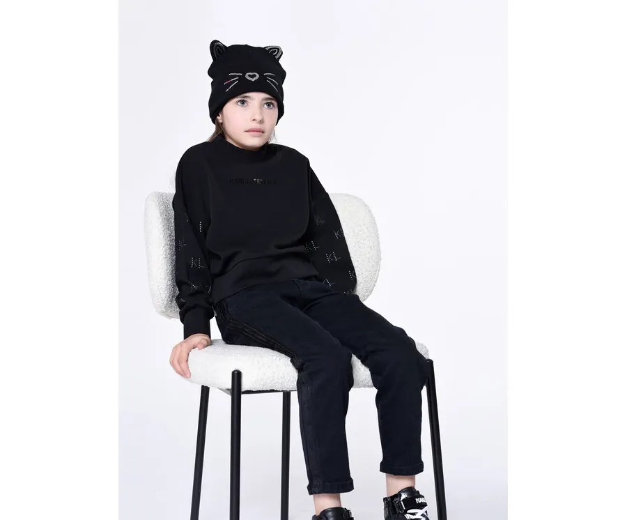 obrazek 1 Karl Lagerfeld Kids Jeansy Z14217 D Czarny Mom Fit