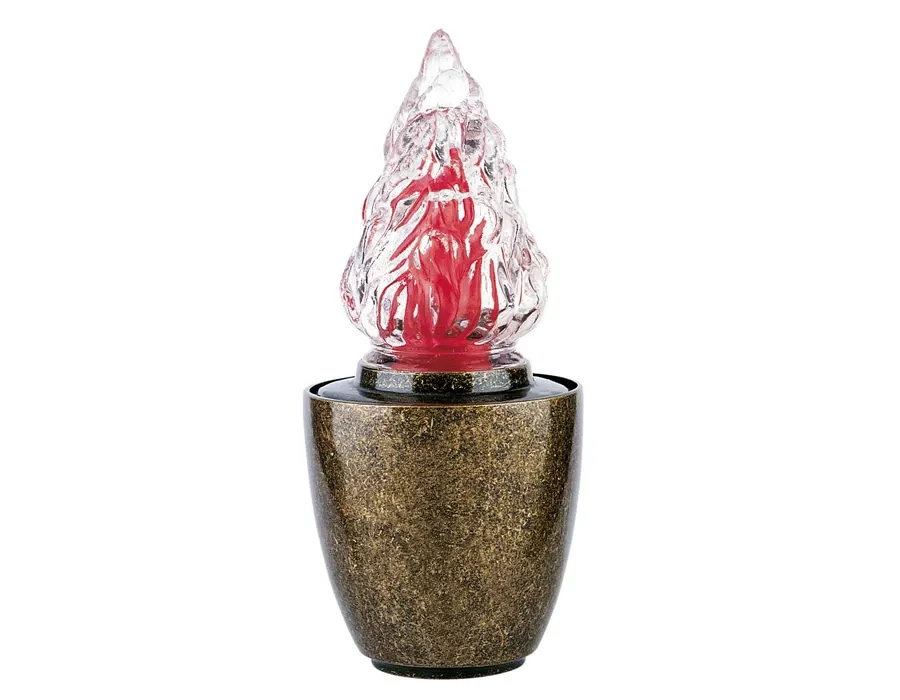 obrazek 1 Elegancka lampa z brązu na nagrobki