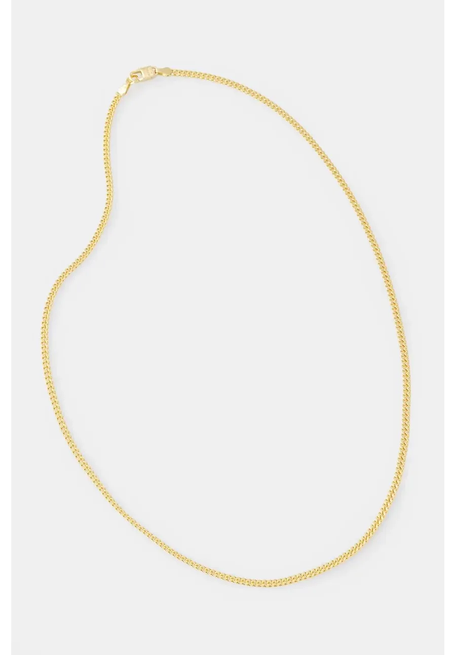 obrazek 1 HATTON LABS naszyjnik srebrny Classic Cuban Chain S HL-W4-383-GL