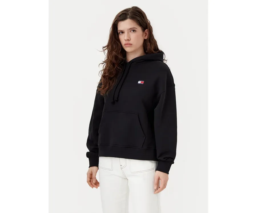 obrazek 1 Tommy Jeans Bluza Badge DW0DW19414 Czarny Boxy Fit