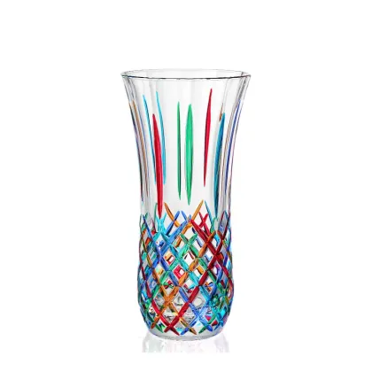Zdjęcie Artystyczny włoski wazon ze szkła weneckiego (30 cm)