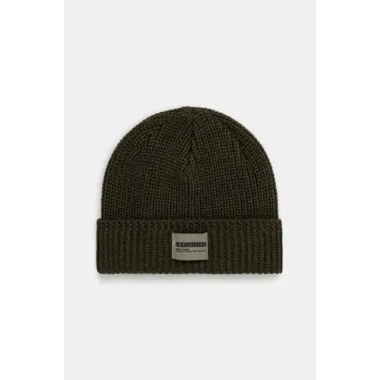 Zdjęcie NEIGHBORHOOD czapka z domieszką wełny Jp Beanie kolor zielony 242FUNH.HT01