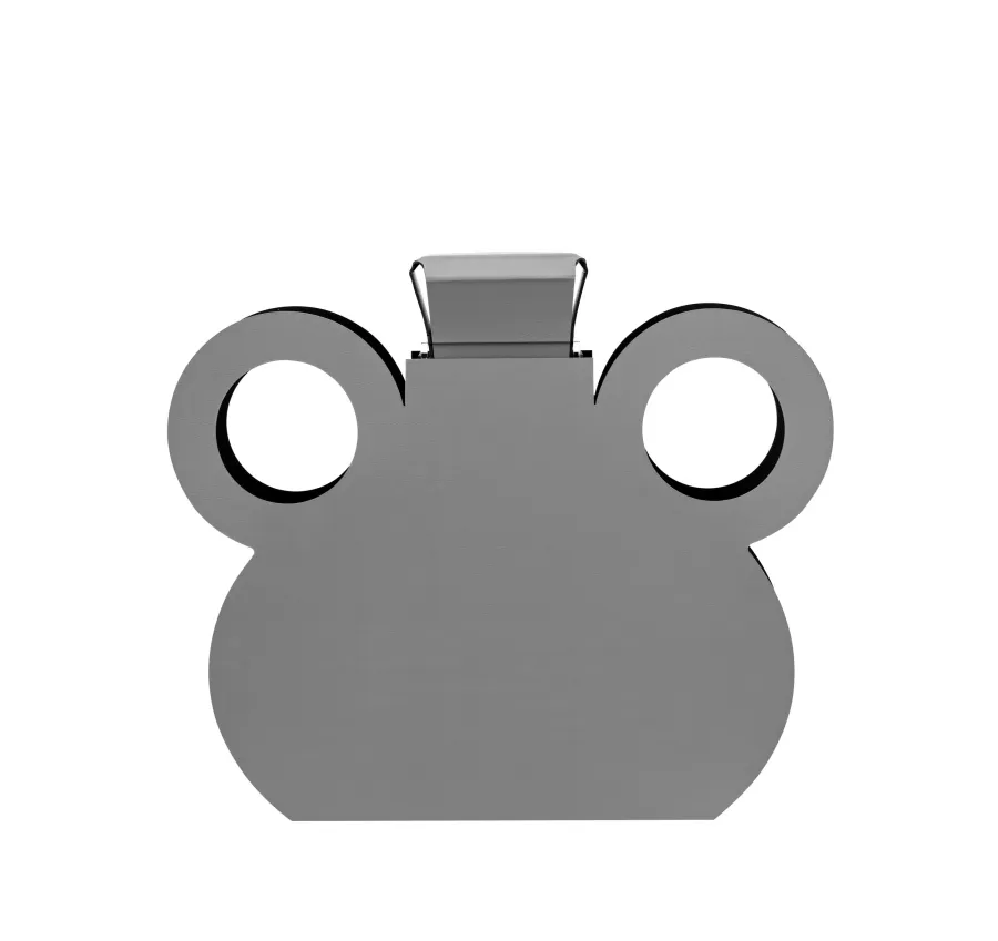 obrazek 1 Unikalny szary wazon Otto 9x42xH38 cm z naturalnej skóry