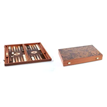 Zdjęcie Nadzwyczajne backgammon z drzewa orzecha włoskiego