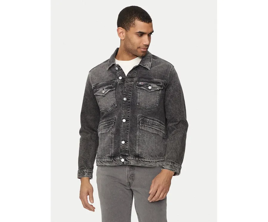 obrazek 1 Tommy Jeans Kurtka jeansowa Isaac DM0DM19362 Szary Regular Fit