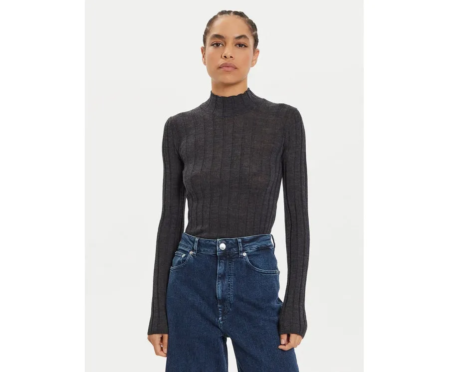 obrazek 1 IVY OAK Sweter Kacy Rose IO113151 Szary Slim Fit