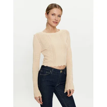 Zdjęcie Guess Sweter Adaline W4GR08 Z2U00 Beżowy Regular Fit