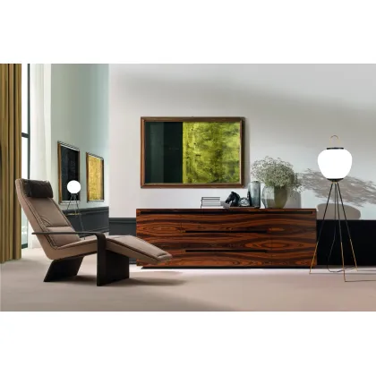 Zdjęcie Elegancka komoda z dwoma szafkami i 3 szufladami - włoski mebel