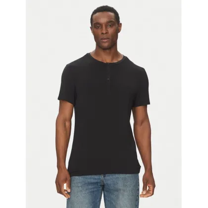 Zdjęcie Calvin Klein Underwear T-Shirt Henley LV00NM2803 Czarny Regular Fit